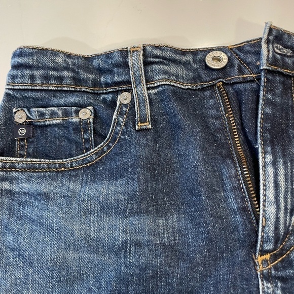 AG Adriano Goldschmied Skirt Denim 27 A Line Jean Dark Y2K Blue - Picture 4 of 14